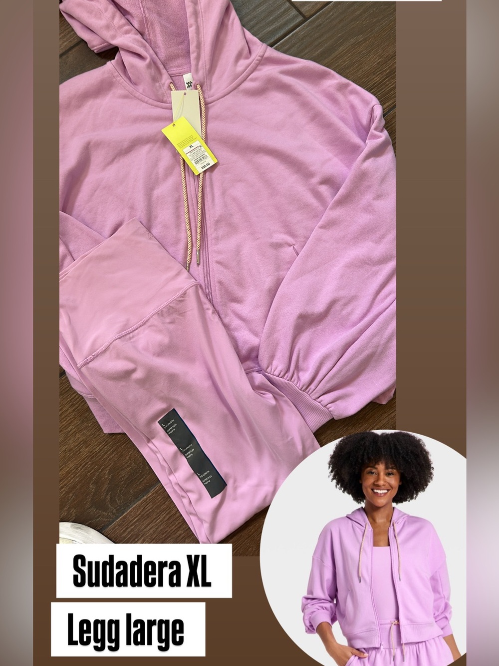 Women’s Lilac Zip-Up Hoodie and legg set
